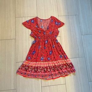 Red Floral Sundress